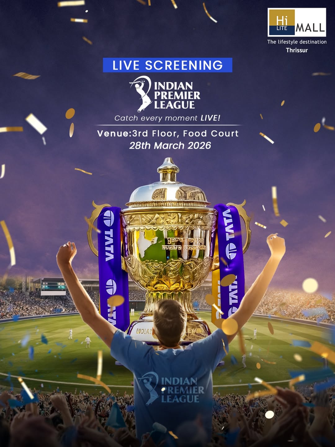 IPL Live Screening β HiLITE Mall Thrissur