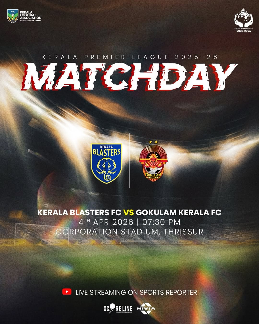 Kerala Premier League Matchday | Kerala Blasters FC vs Gokulam Kerala FC