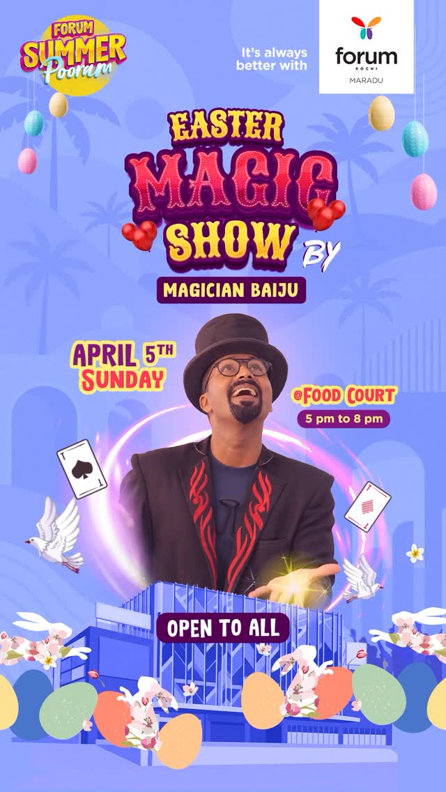 Easter Magic Show by Magician Baiju | Forum Kochi