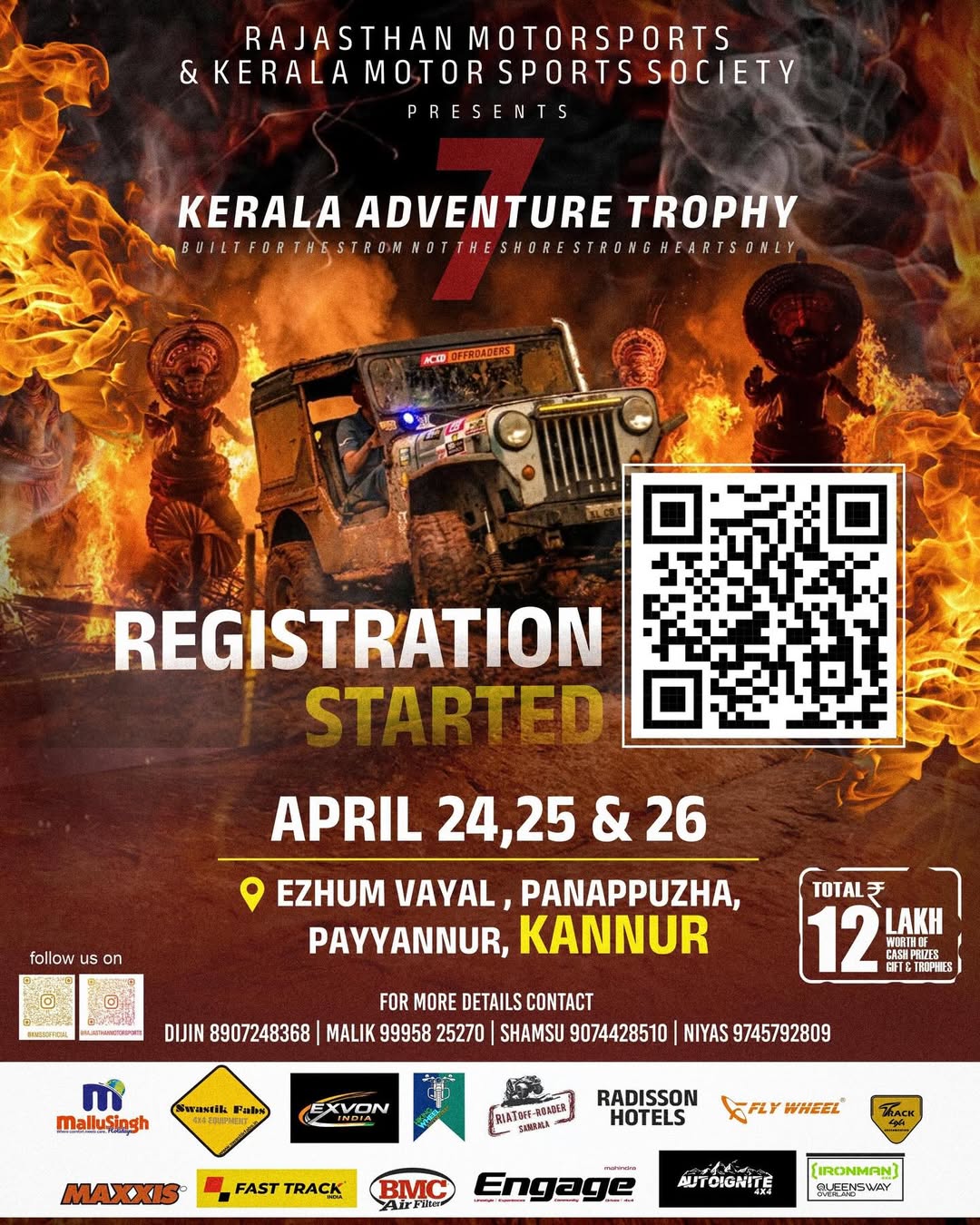 Kerala Adventure Trophy 7 – Off-Road Championship | Kannur