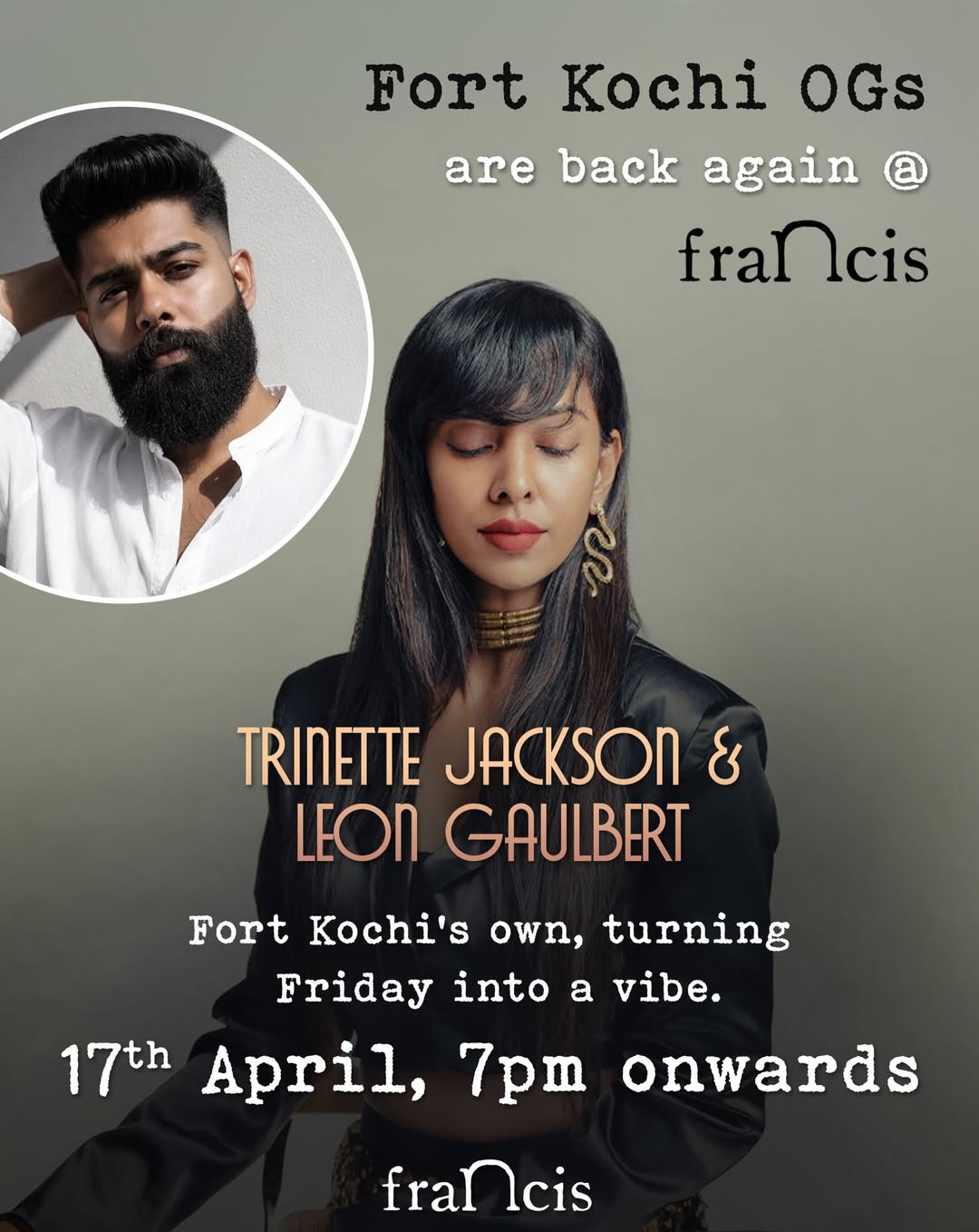 Live Music Night with Trinette Jackson & Leon Gaulbert | Francis Fort Kochi