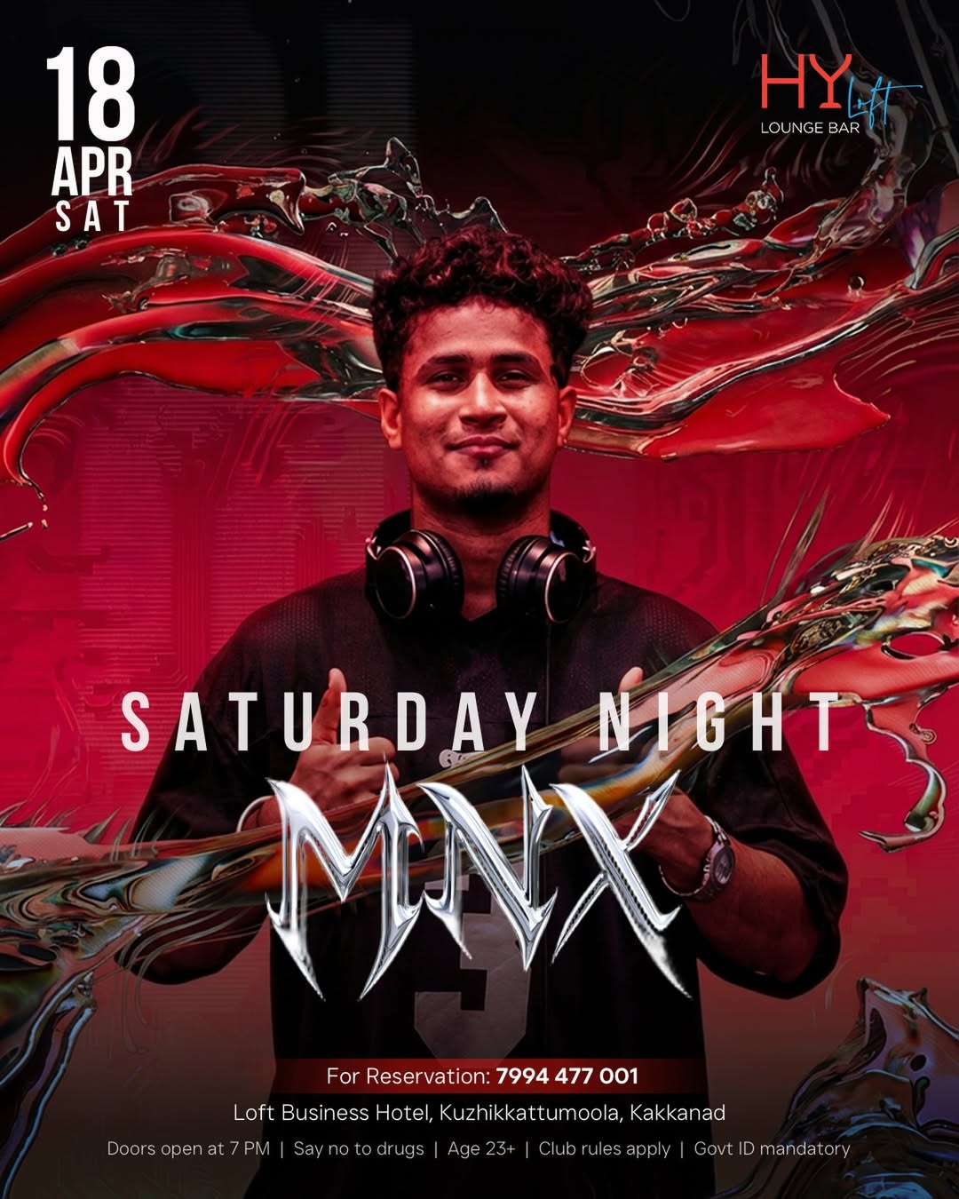 Saturday Night ft. DJ MNX | HY Loft Lounge Bar, Loft Business Hotel, Kakkanad, Kochi