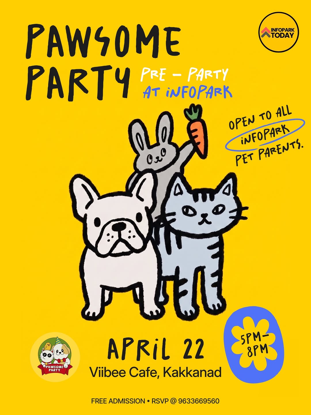 Pawsome Party Pre-Part at Infopark Kochi | ViiBee The Cafe, Kakkanad