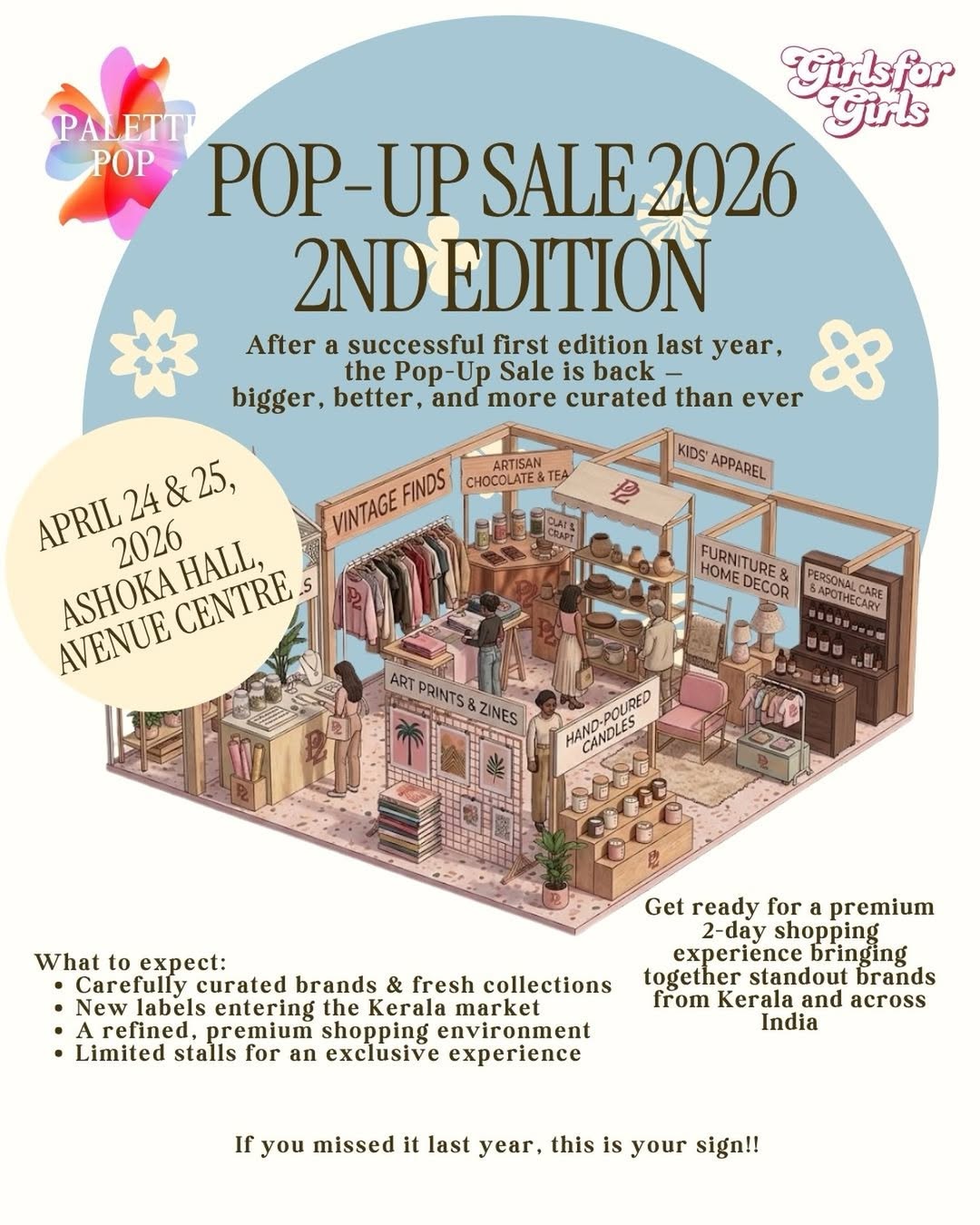 Palette Pop-Up Sale 2026 β 2nd Edition | Avenue Centre, Panampilli Nagar, Kochi