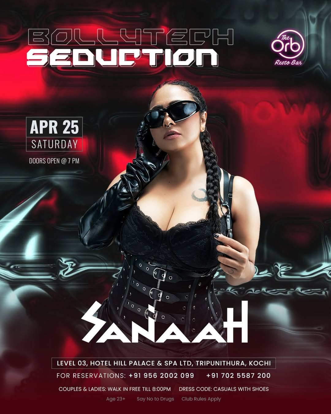 BollyTech Seduction ft. DJ Sanaah | The Orb Resto Bar, Tripunithura, Kochi