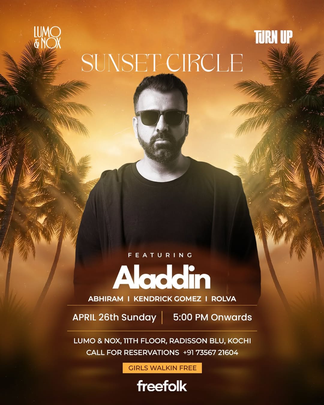 Sunset Circle at Lumo & Nox, Kochi – Featuring Aladdin | Sundowner Party