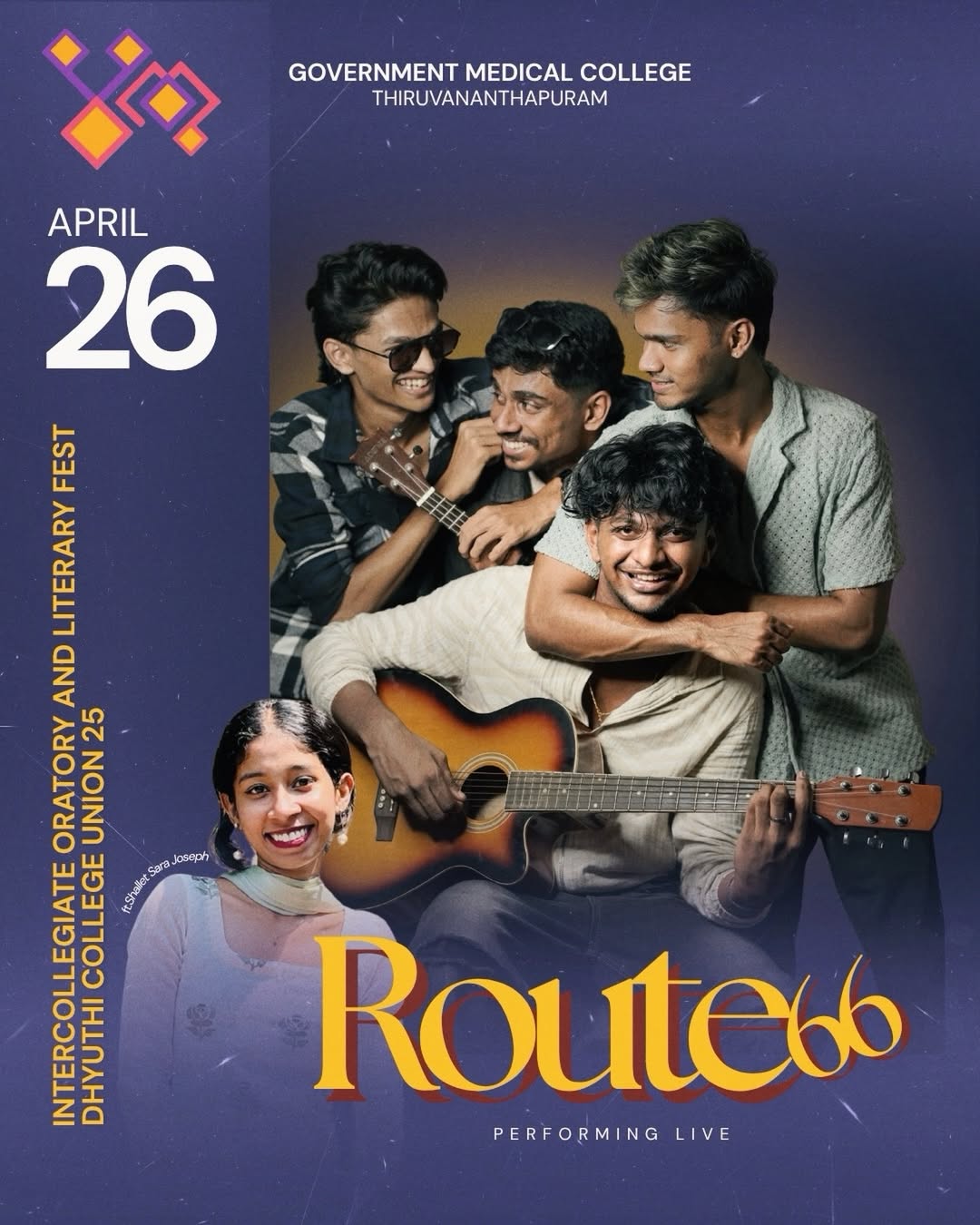 Route 66 Live at Government Medical College Trivandrum | College Fest Live Music Performance
