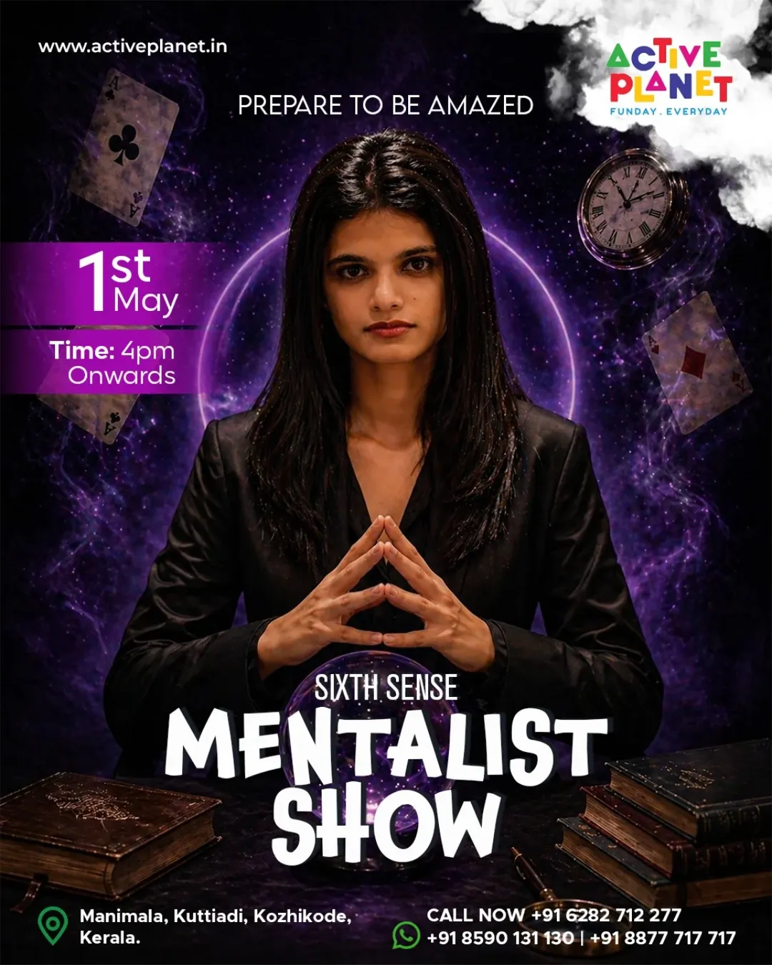 Sixth Sense Mentalist Show Ft. Mentalist Riya | Active Planet Park, Kozhikode