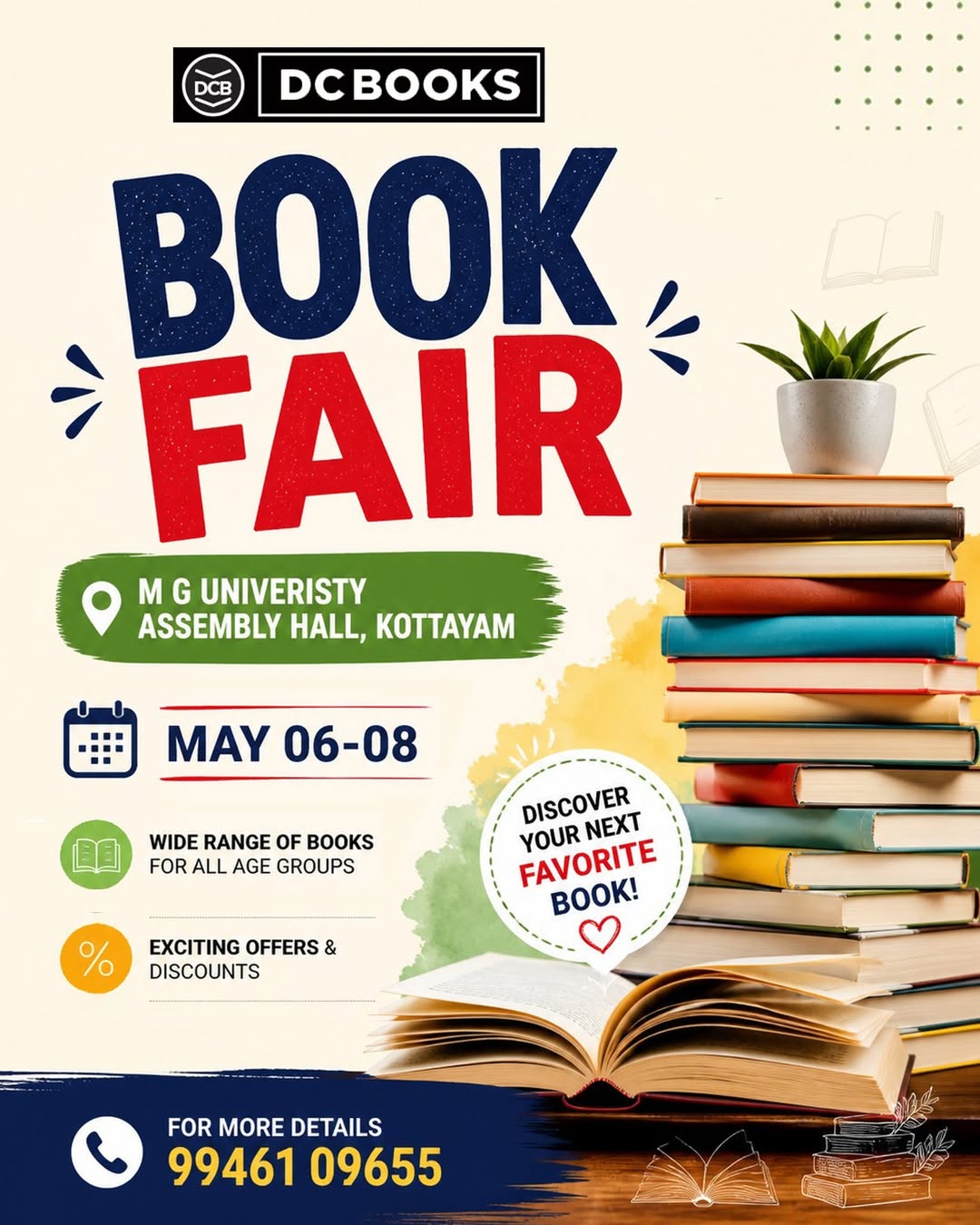 DC Books Book Fair | Assembly Hall, MG University, Kottayam