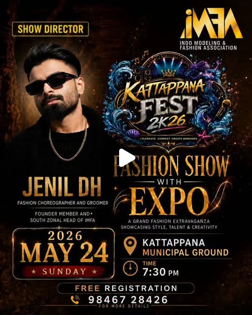 Kattappana Fest 2K26 Fashion Show and Expo | Kattappana Municipal Ground