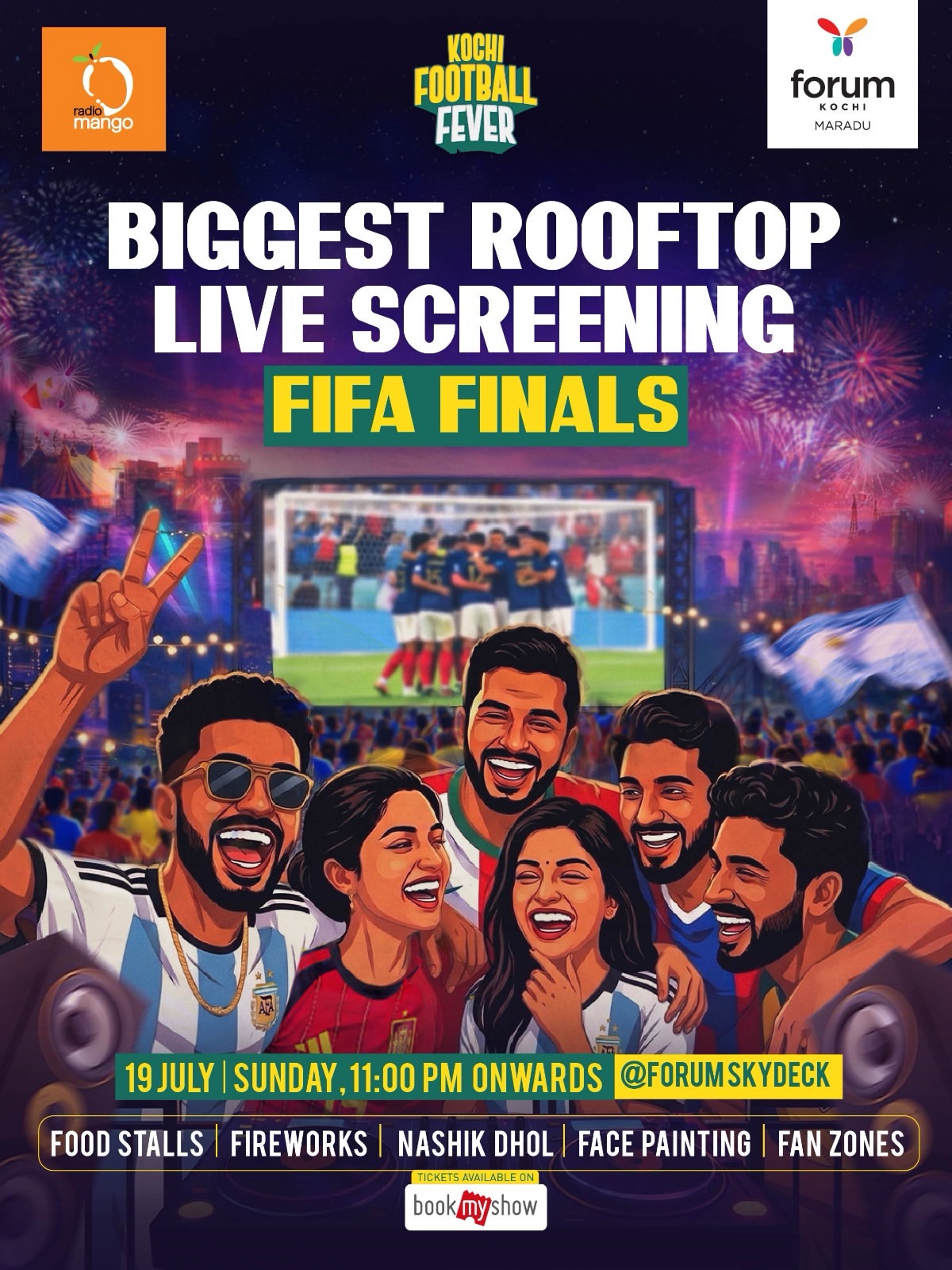 FIFA Finals Live Screening | Forum Skydeck, Forum Kochi, Maradu