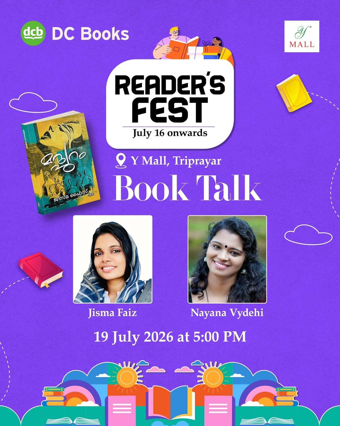 Reader's Fest Book Talk by Jisma Faiz & Nayana Vydehi | Y Mall, Triprayar