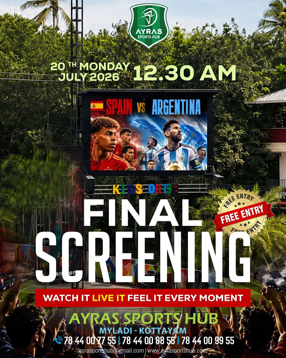 Final Screening | Ayras Sports Hub, Myladi, Kottayam