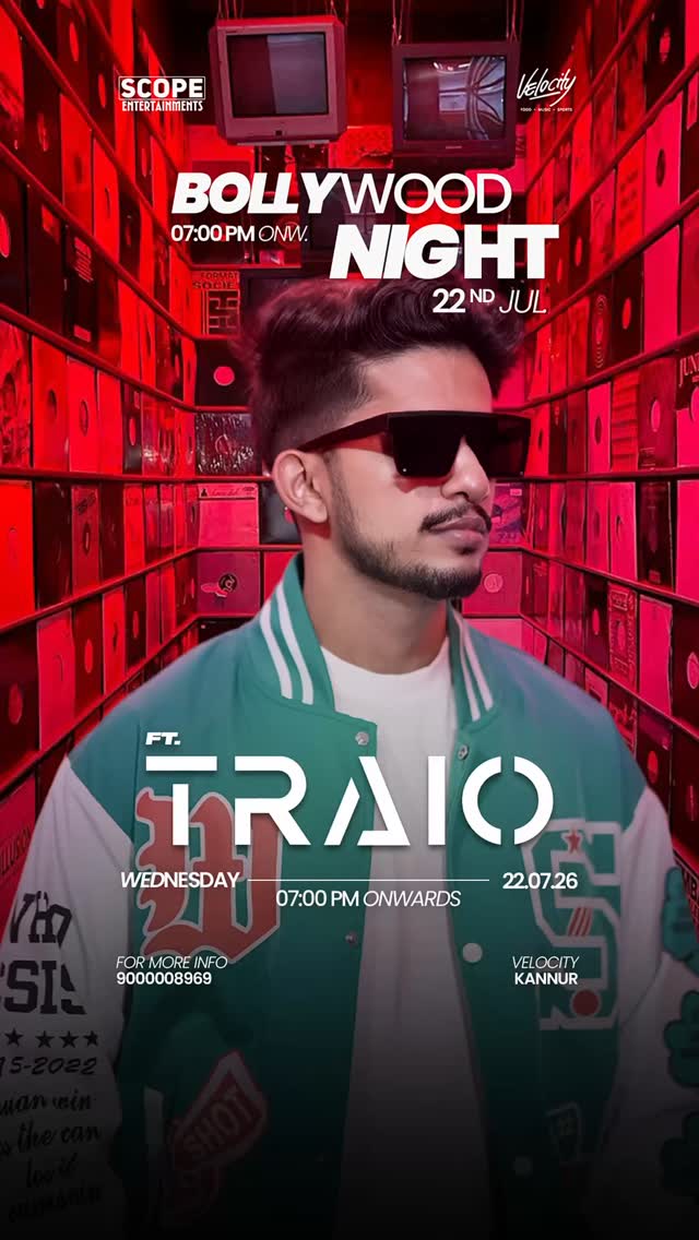 Bollywood Night by DJ TRAIO | Velocity Kannur