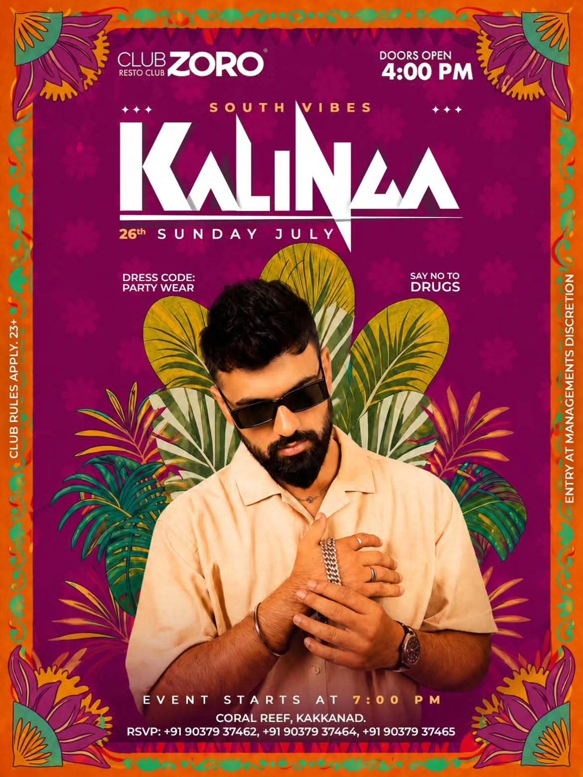 DJ Kalinga Live | Club Zoro, Coral Reef, Kakkanad