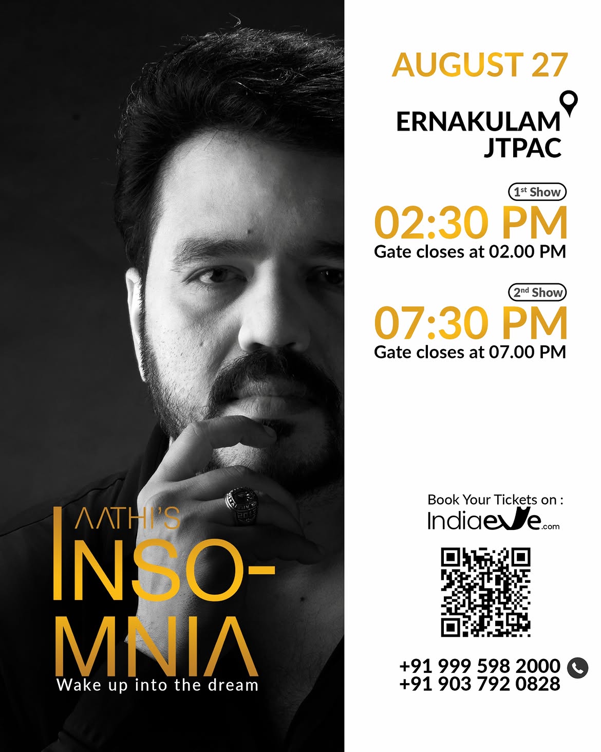INSOMNIA by Mentalist Aathi | JTPAC, Ernakulam
