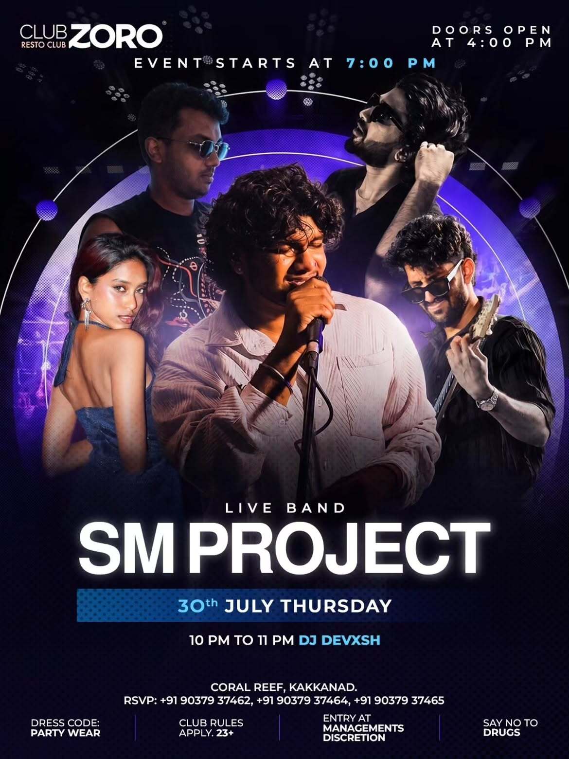SM Project Live Band | Club Zoro, Coral Reef, Kakkanad, Kochi