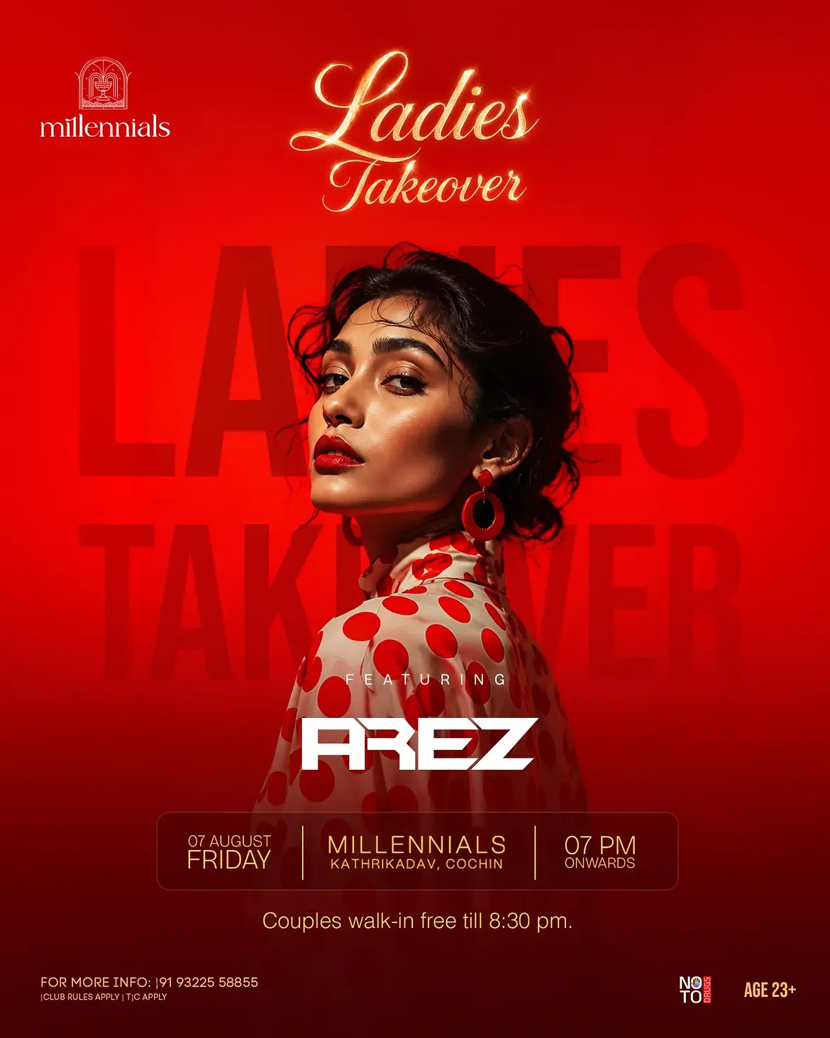 Ladies Takeover Ft. DJ AREZ | Millennials Restobar, Kathrikadavu, Cochin