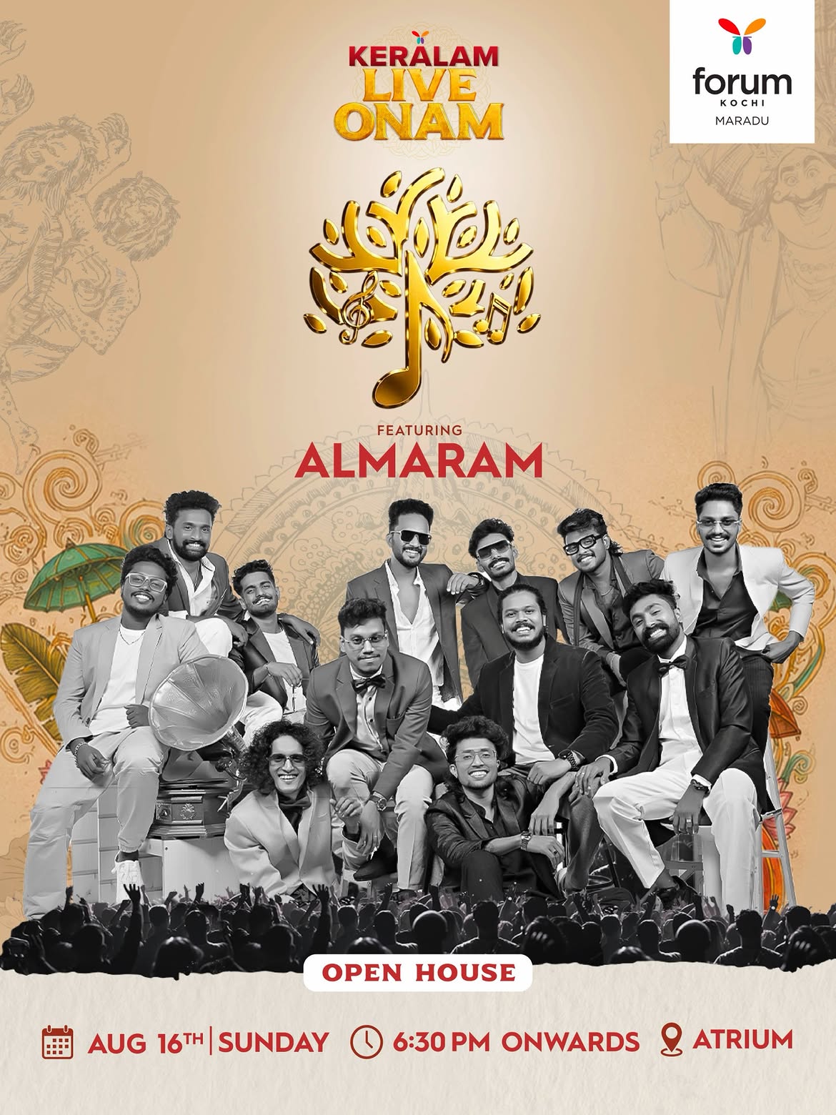 Keralam Live Onam Ft. Almaram | Forum Kochi Atrium, Maradu, Kochi