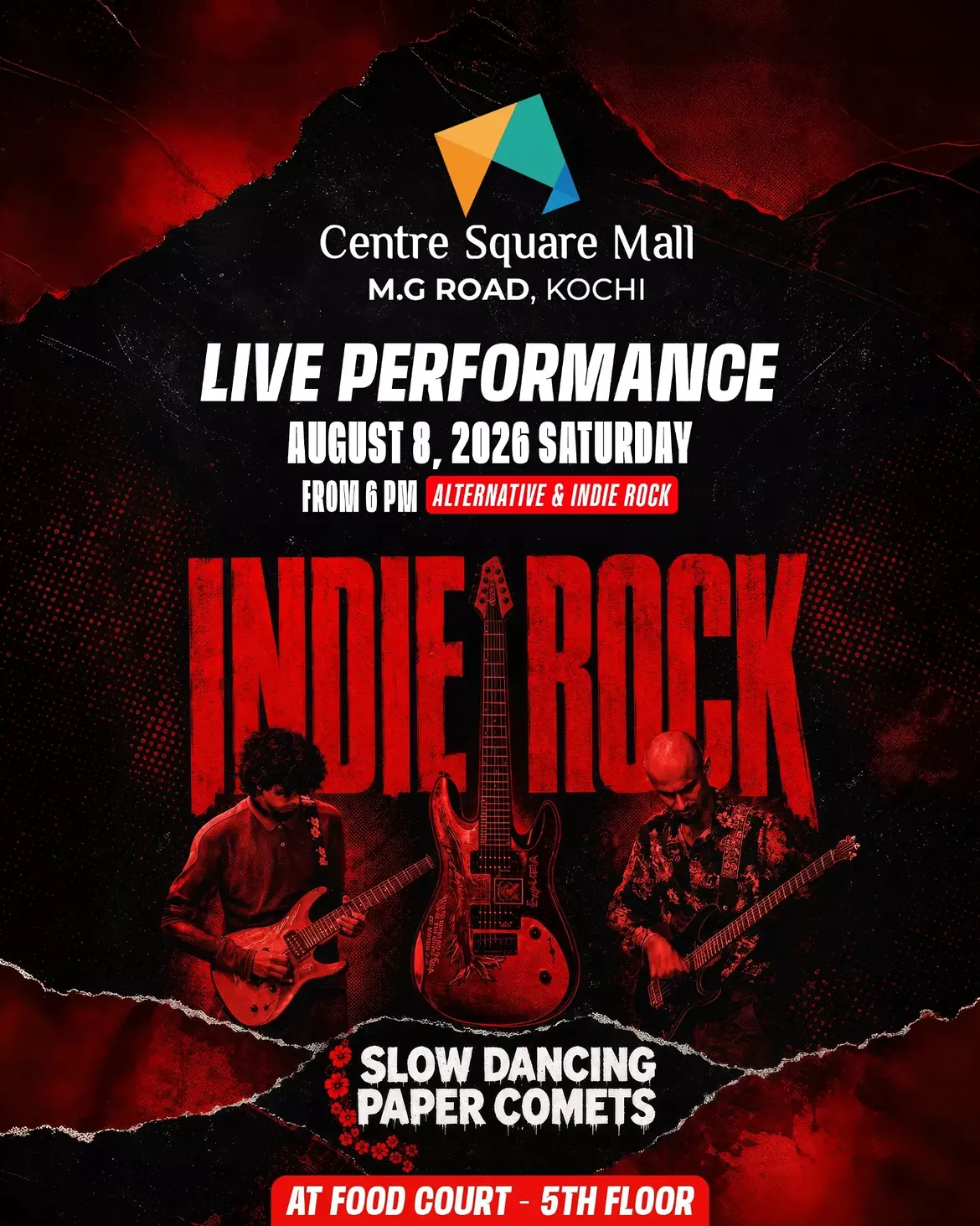 Indie Rock by Slow Dancing Paper Comets | Centre Square Mall, Kochi