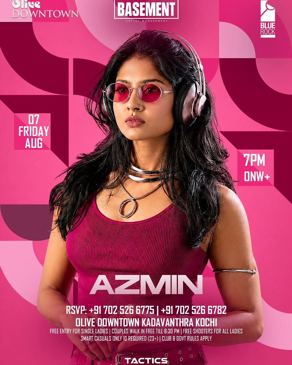 AZMIN Live at Olive Downtown, Kadavanthra, Kochi | Blue Rock Resto Bar Kochi