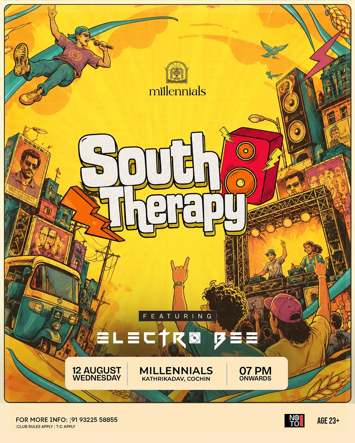 South Therapy Ft. Electro Bee | Millennials, Kathrikadavu, Cochin