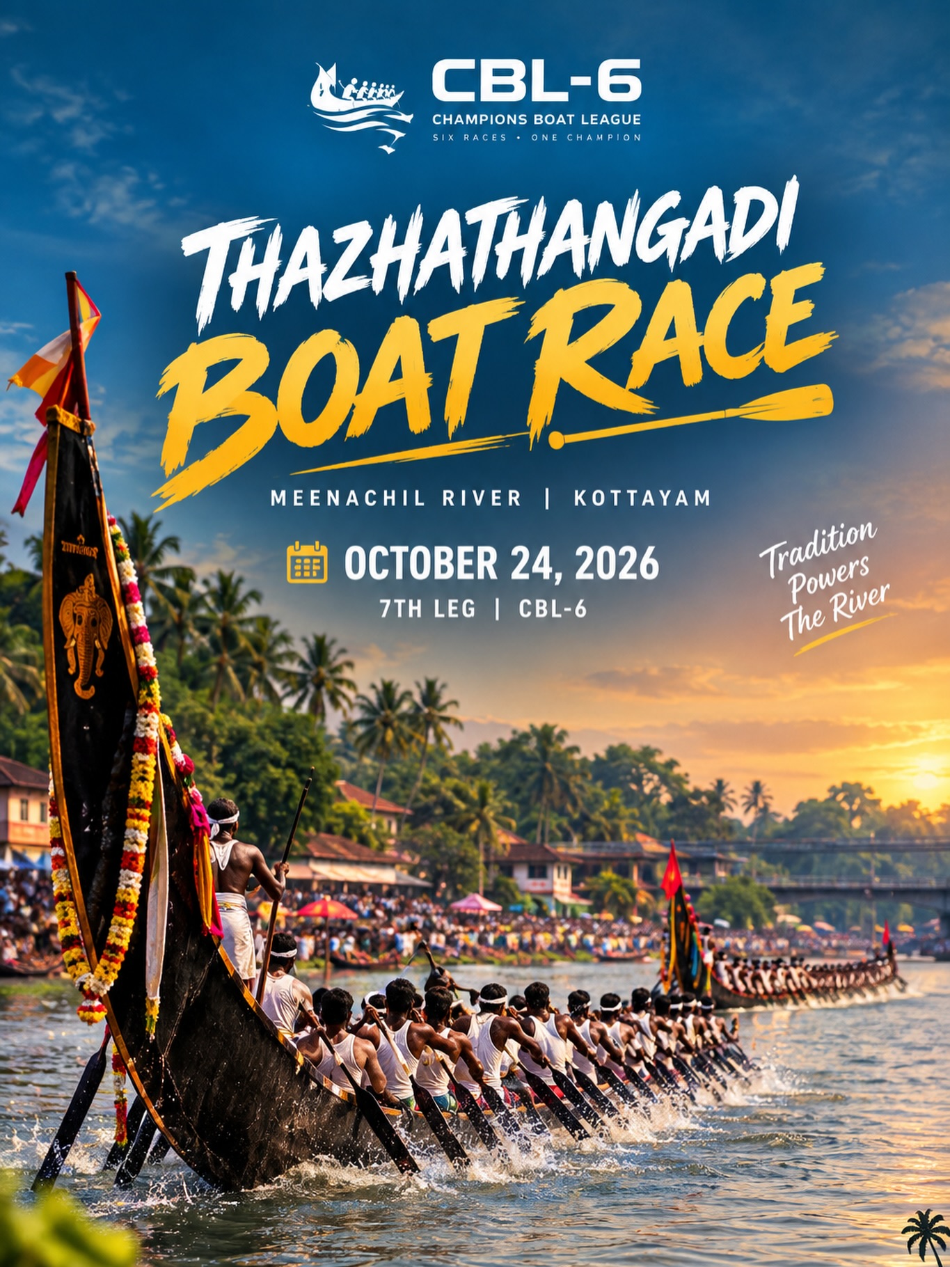 Thazhathangadi Boat Race | Meenachil River, Kottayam