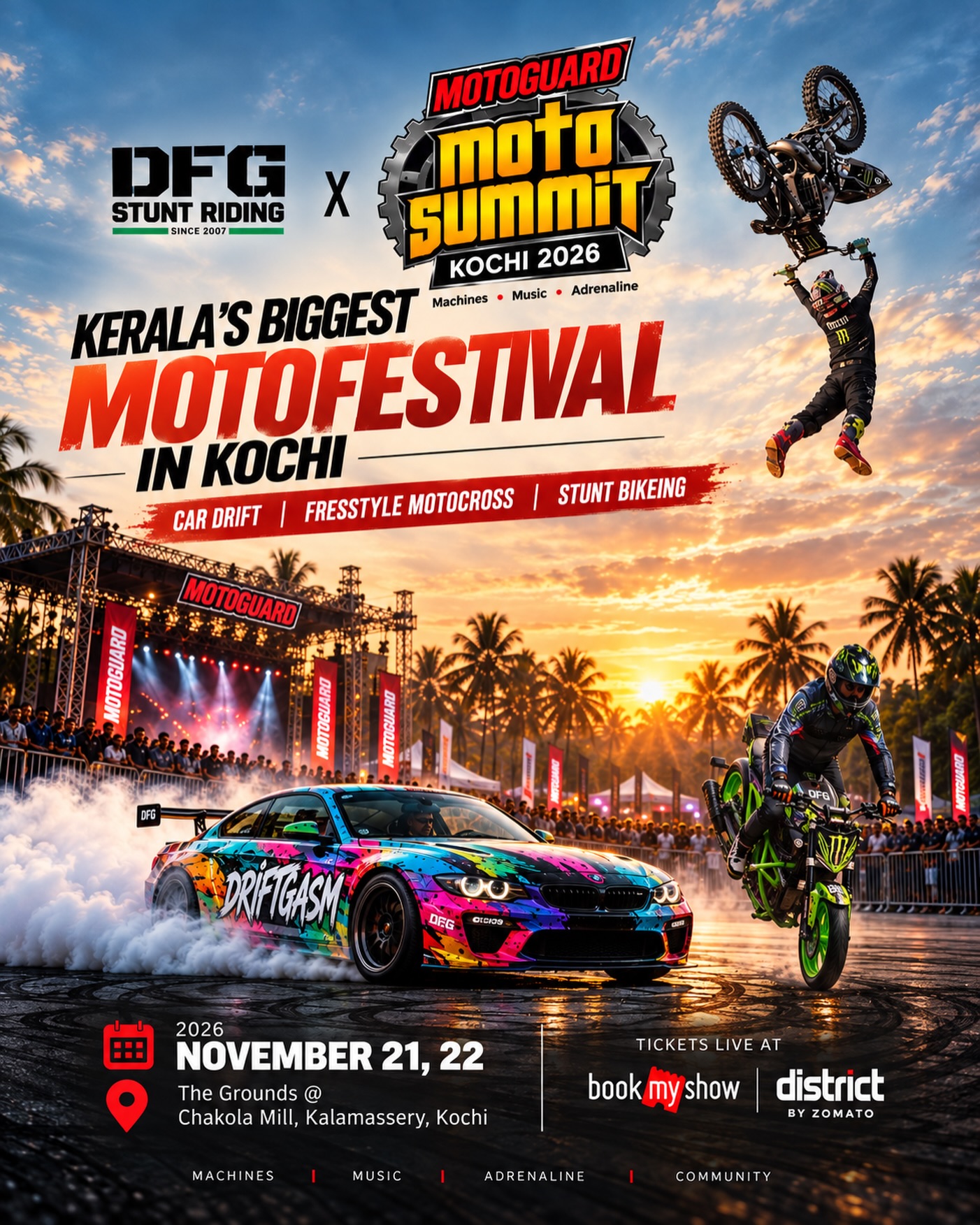 Moto Summit Kochi 2026 | The Grounds @ Chakola Mill, Kalamassery, Kochi