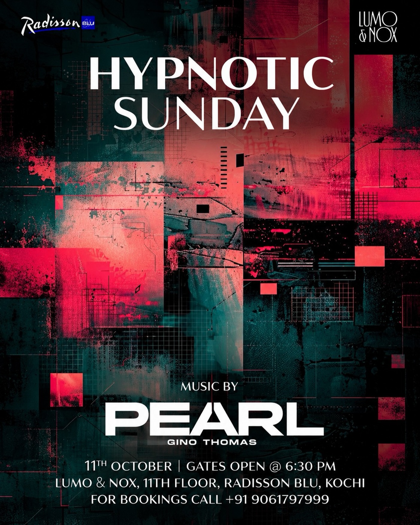 Hypnotic Sunday by Pearl Gino Thomas | LUMO & NOX, 11th Floor, Radisson Blu, Kochi