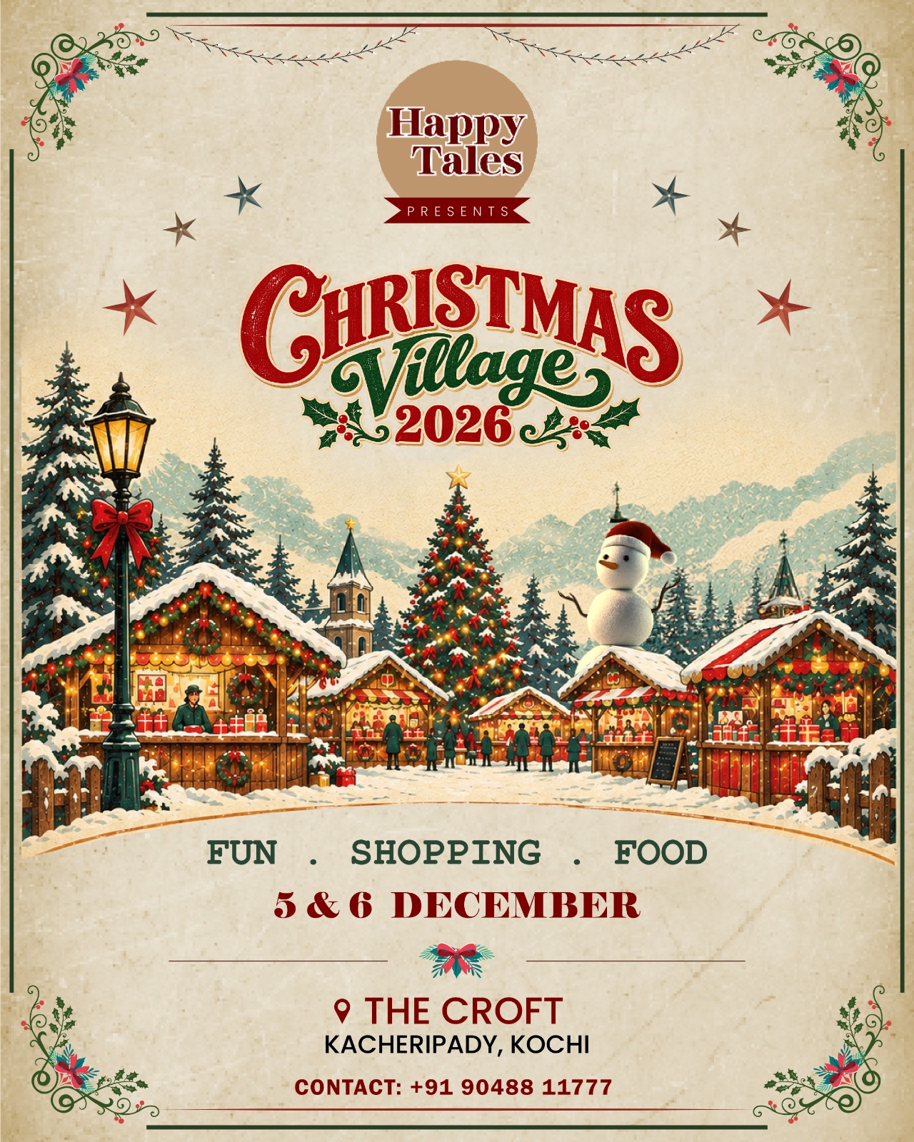 Christmas Village 2026 | The Croft, Kacheripady, Kochi
