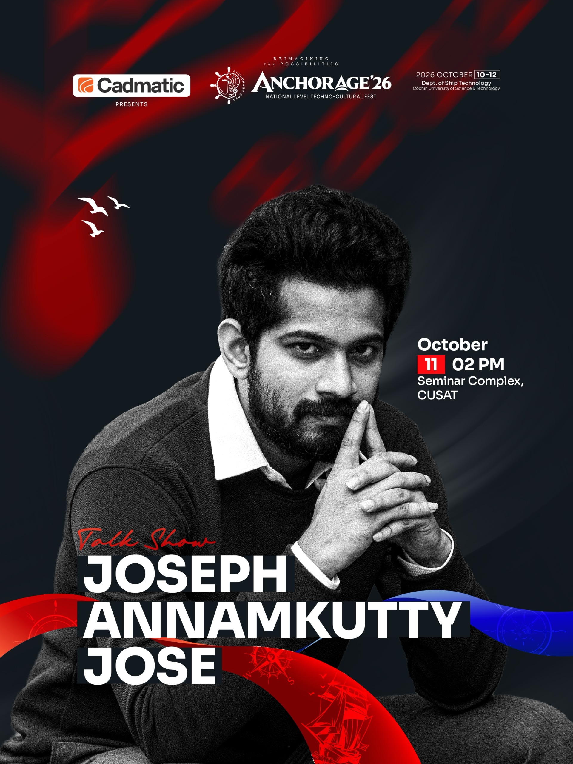 Joseph Annamkutty Jose Talk Show at CUSAT, Kochi | ANCHORAGE'26