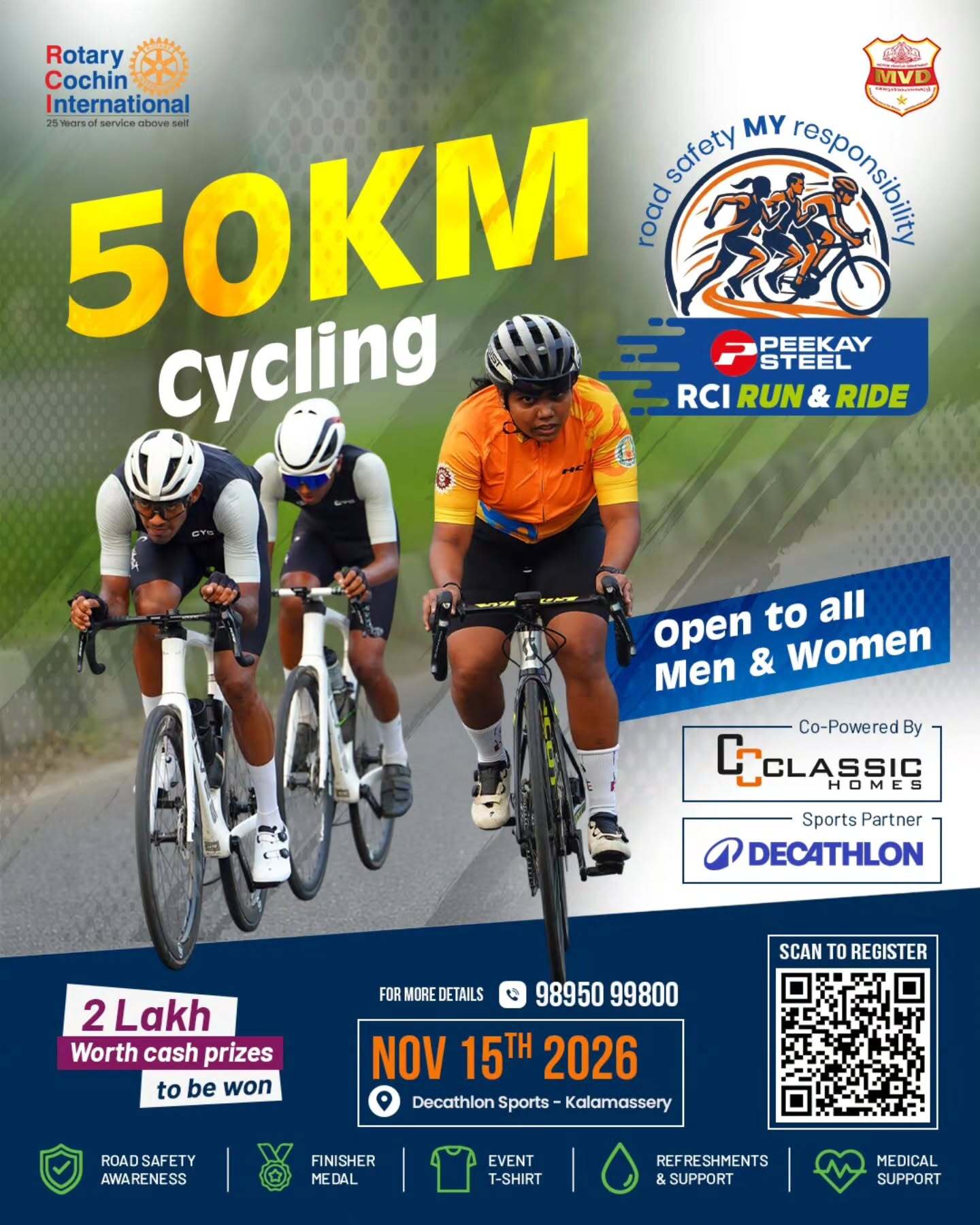 RCI Run & Ride β 50KM Cycling | Decathlon Sports, Kalamassery, Kochi
