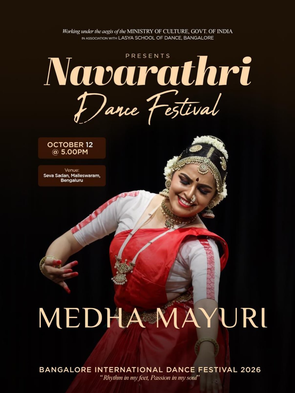Navarathri Dance Festival 2026 Featuring Medha Mayuri | Seva Sadan, Malleshwaram, Bengaluru