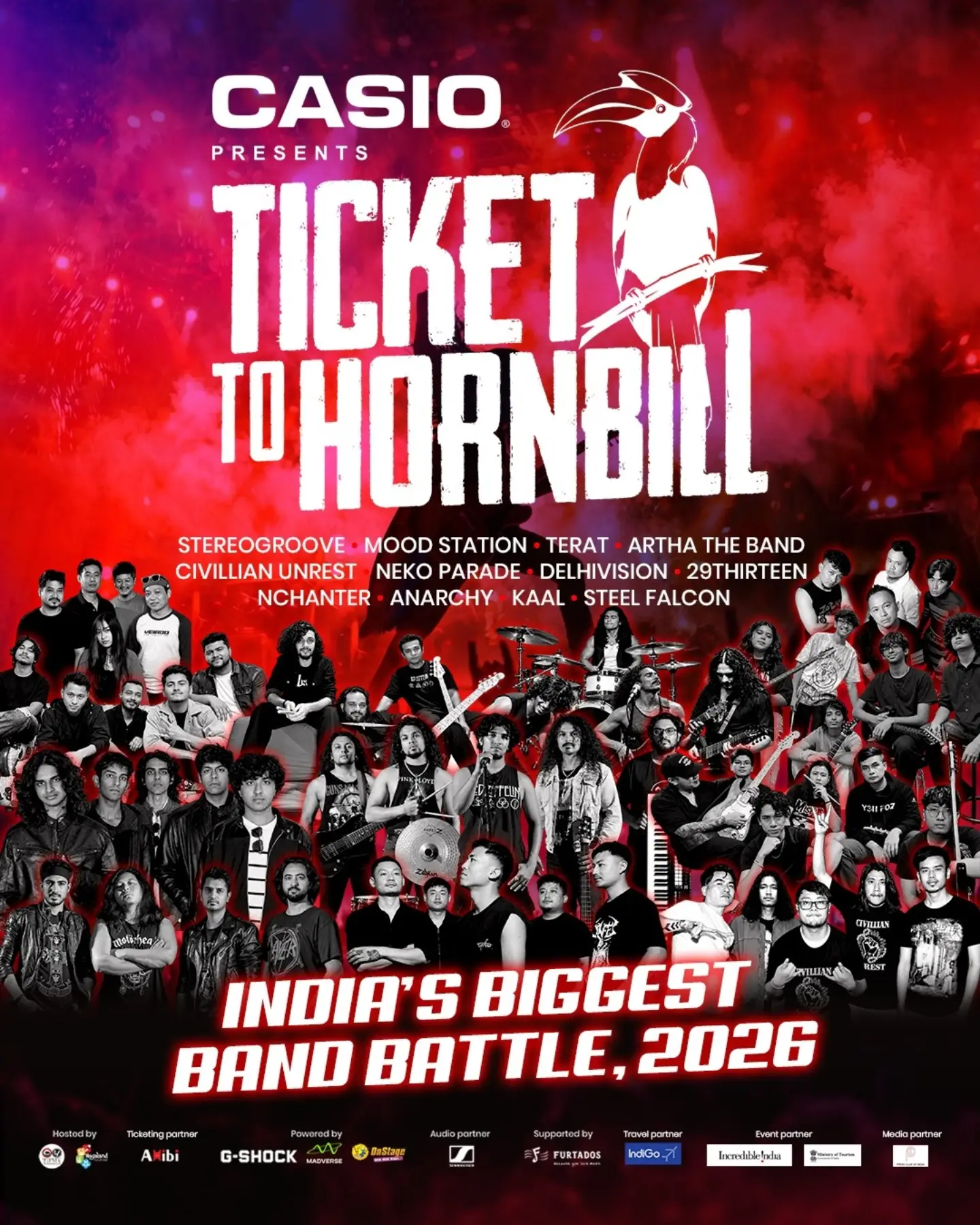 Ticket to Hornbill 2026 | India's Biggest Band Battle, Talkatora Stadium, New Delhi