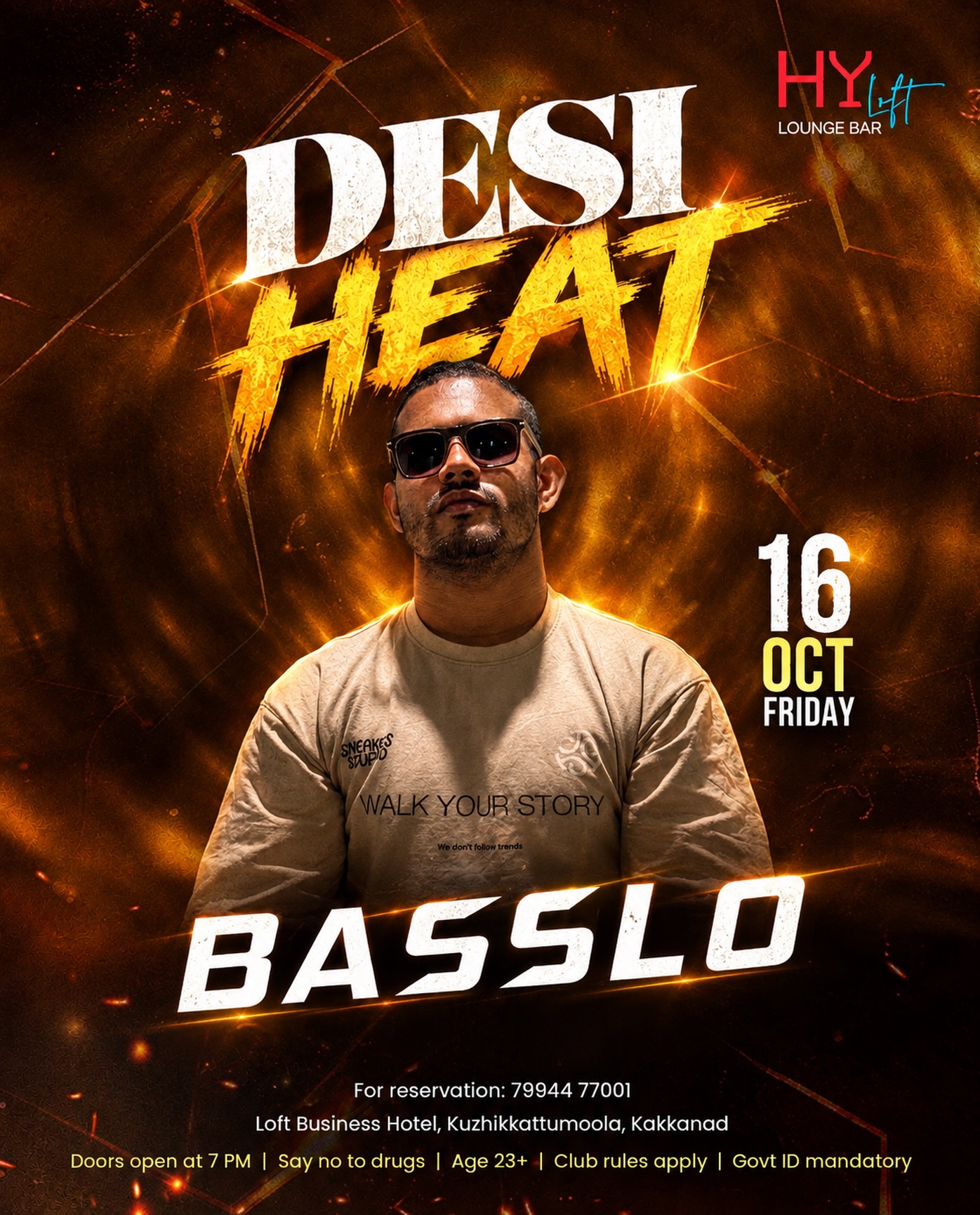 DESI HEAT featuring BASSLO | HYLoft Lounge Bar, Loft Business Hotel, Kakkanad