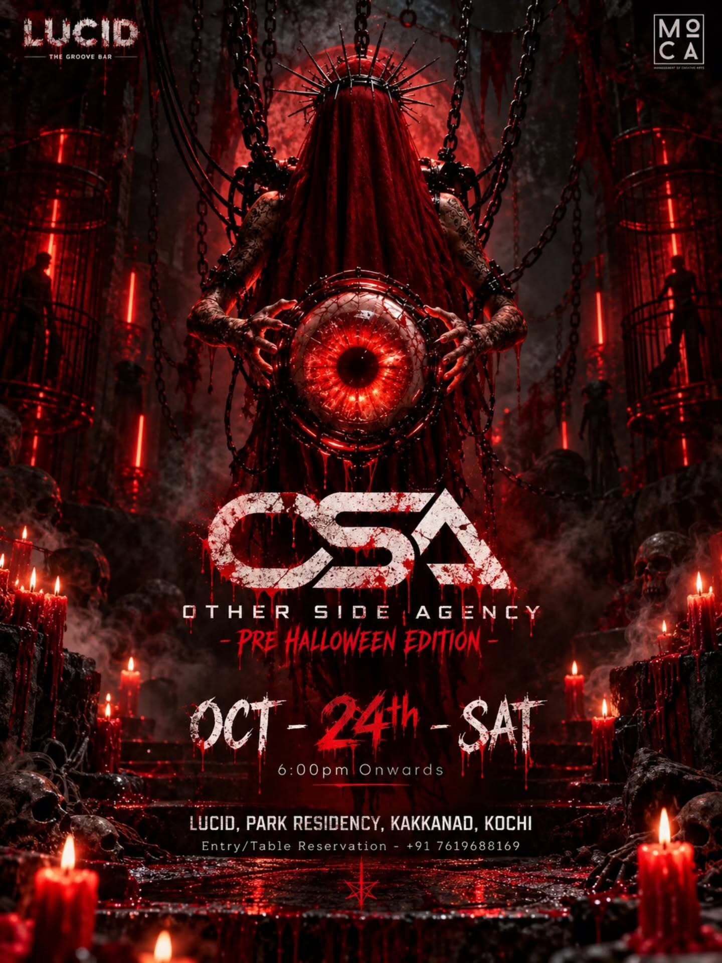 OSA – OTHER SIDE AGENCY: PRE HALLOWEEN EDITION | LUCID – The Groove Bar, Park Residency, Kakkanad, Kochi